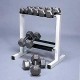 CAP 150 lb Hex Dumbbell Set (5-25 lbs in 5 lb increments with Rack